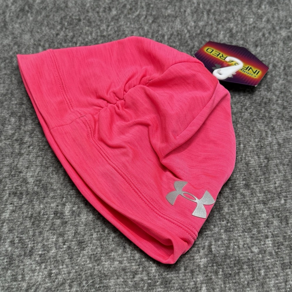 Under Armour ColdGear Infrared Womens Beanie Pink One Size New With Tags Hat Cap